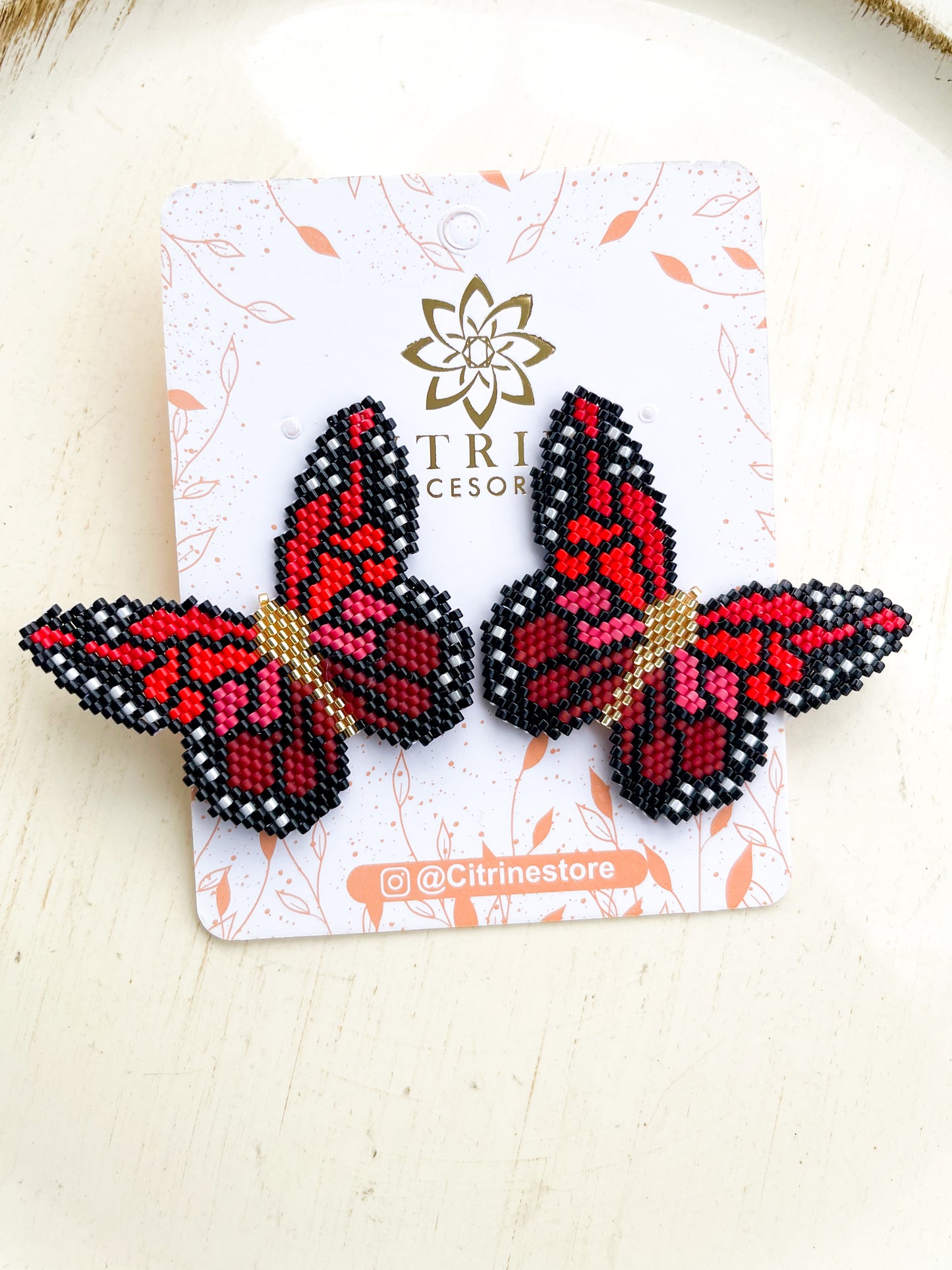 Aretes mariposas