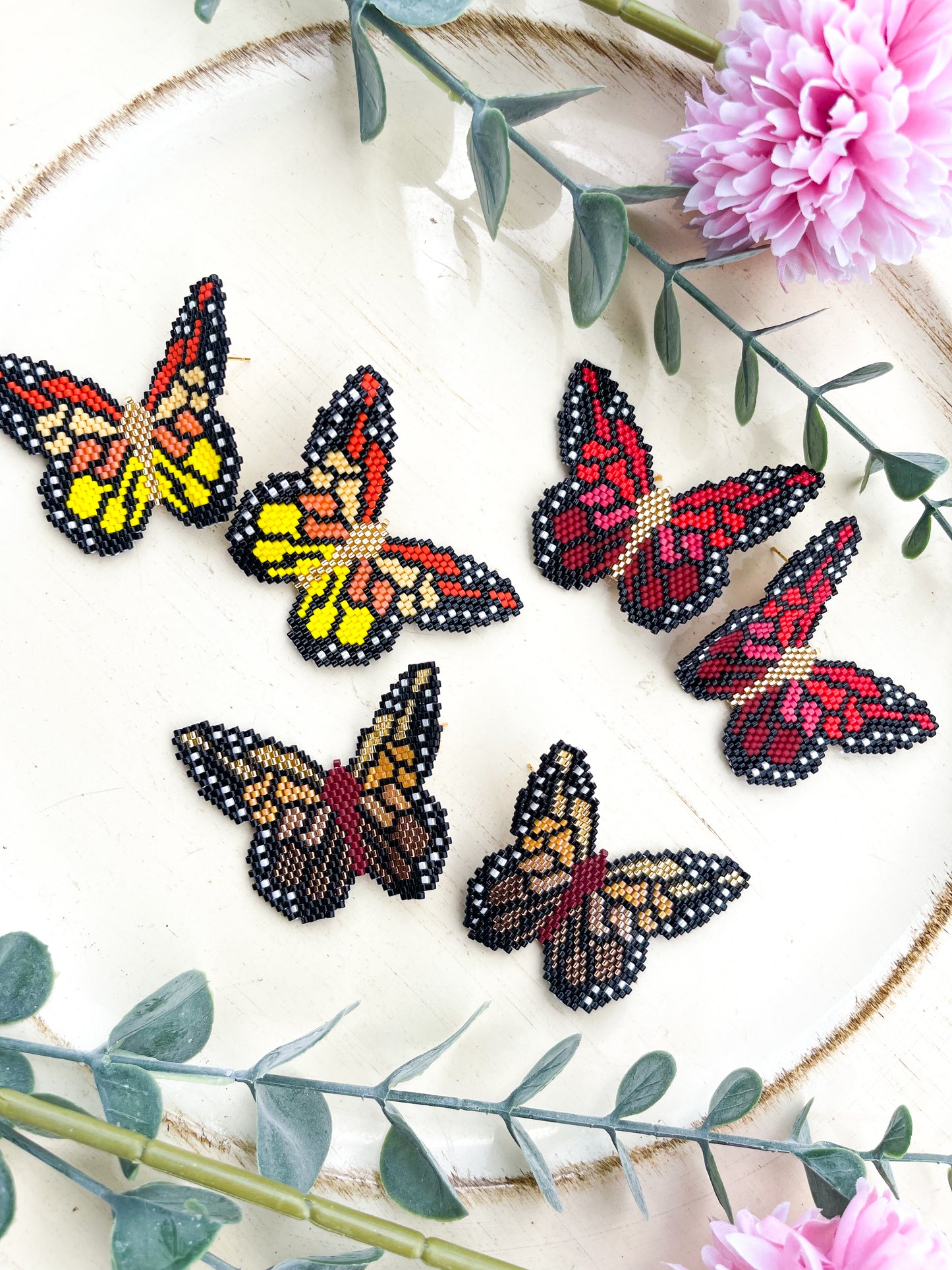 Aretes mariposas