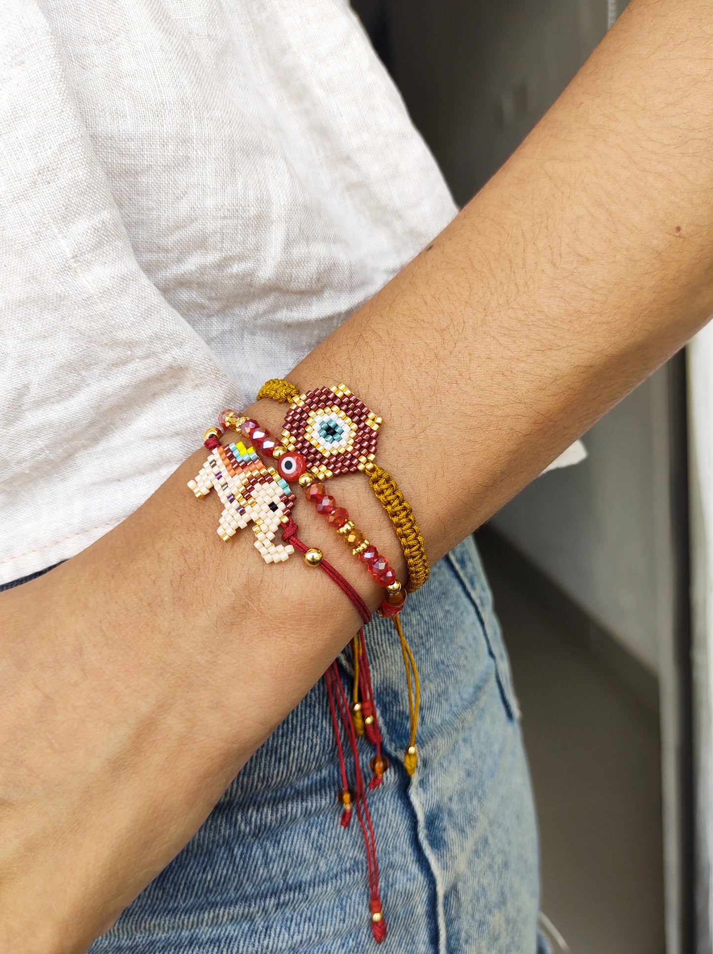 Set pulseras elefante