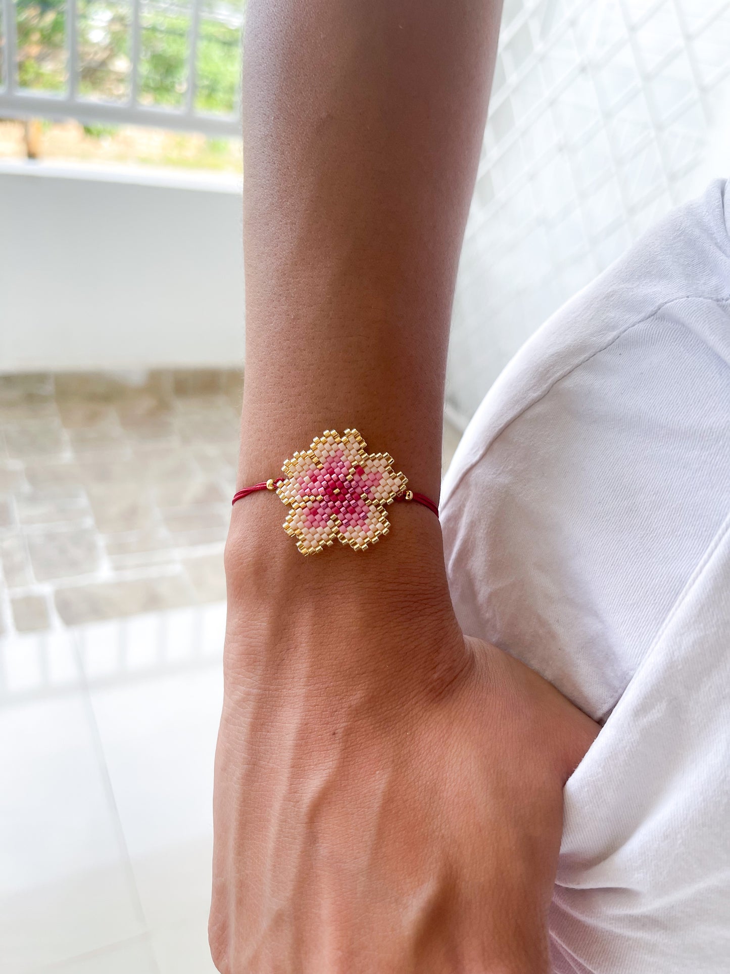 Pulsera flor de cerezo